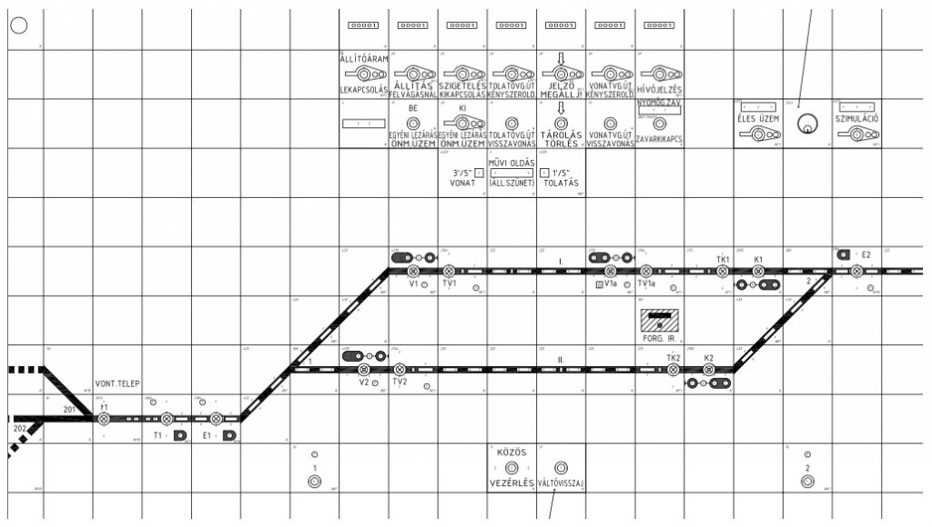 Hűvösvölgy állomás - új D70 biztosítóberendezés tervei