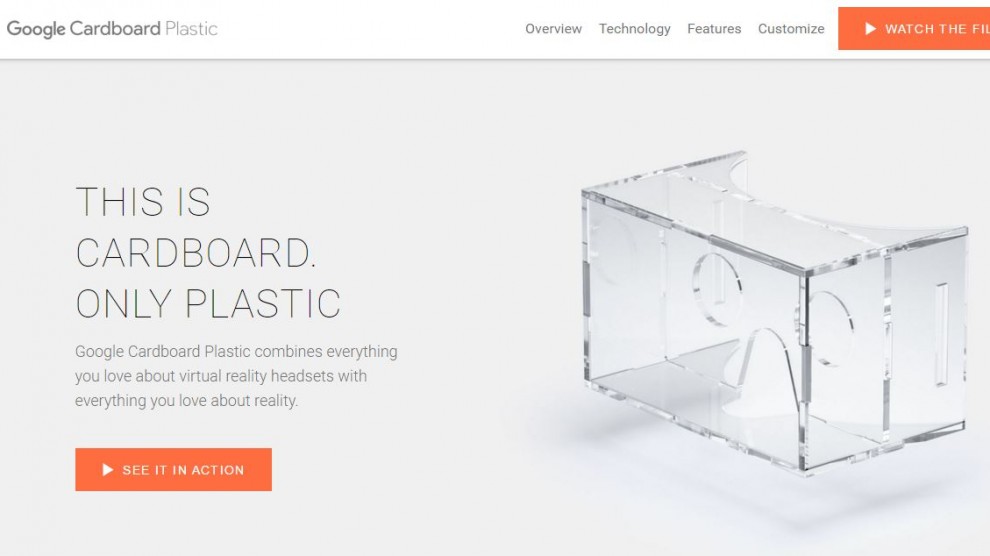 Google Cardboard Plastic